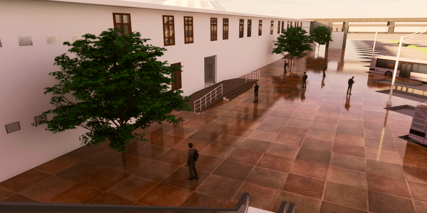 Modern construction project